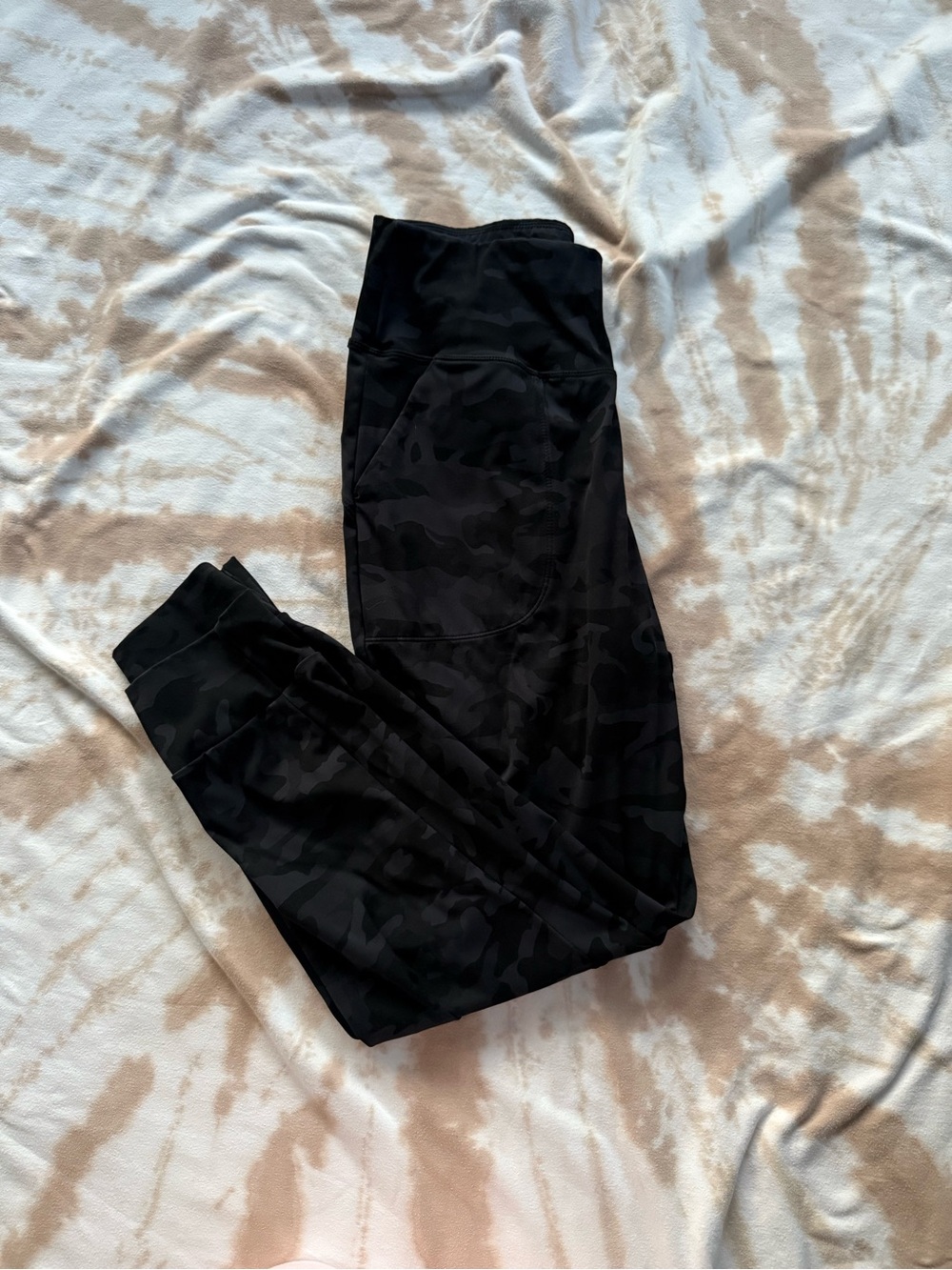 Black/Blue Camo Active Joggers